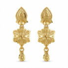 alt="filigree floral bridal necklace set gold plated"