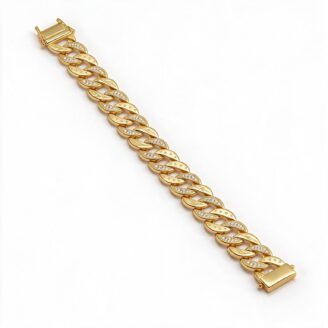 alt="cuban link gold bracelet"