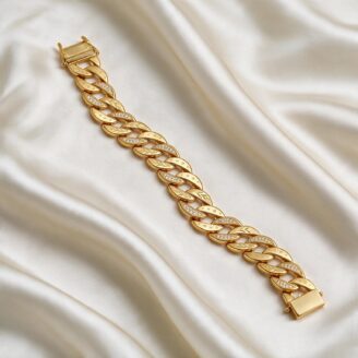 alt="cuban link gold bracelet"