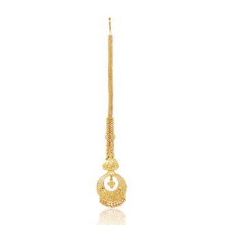 Ethnic Gold Plated Mang Tika – One Gram Jewellery Finish