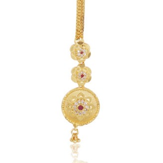 One Gram Gold Look Mang Tika – Traditional Indian Accessory