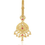 Classic Gold Plated Mang Tika – Ethnic One Gram Jewellery Design