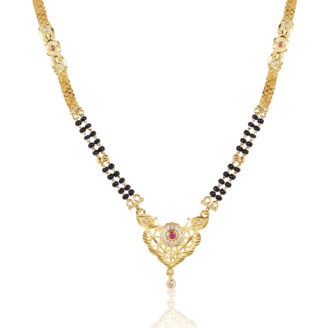 Slim 18 Inch Mangalsutra – One Gram Gold Jewellery for Daily Wear