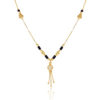 18 Inch Daily Wear One Gram Gold Mangalsutra – Ethnic Style
