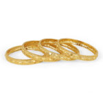 Elegant Traditions Bangles – 24K One Gram Gold Plated Bridal Set