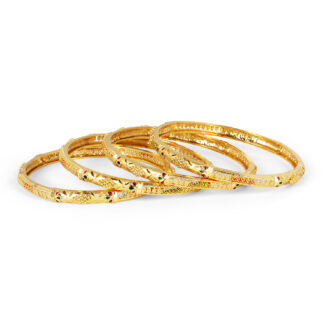 Timeless Bridal Gold Bangles – 24K One Gram Gold Plated Wedding Collection