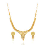 Minimal Elegance Necklace Set – 24K One Gram Gold Plated Daily Wear