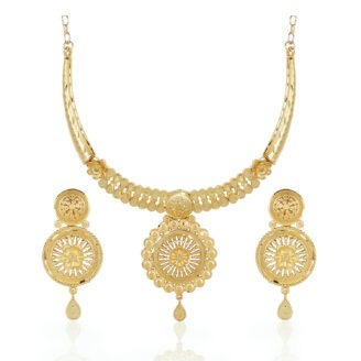Heritage Shine Necklace Set – One Gram Gold Plated Occasional Wear