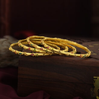 Royal Filigree Bangles – one gram gold-plated Wedding Collection | Jecy Jewels