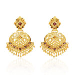 Chic Teardrop Earrings – 24K One Gram Gold Plated Special Occasion Wear