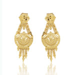 Golden Drape Earrings – One Gram Gold Plated Festive Jewellery