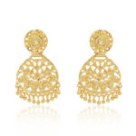 Shimmering Curve Earrings – 24K One Gram Gold Plated Light Festive Wear