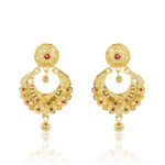 Graceful Drop Earrings – 24K One Gram Gold Micro Plated Festive Essentials