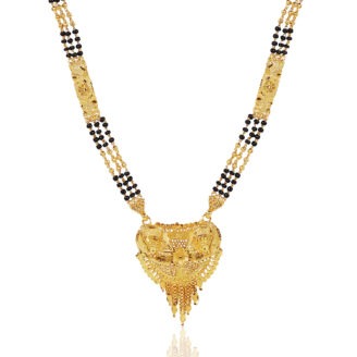 Classic Radiance 30-Inch Mangalsutra – 24K One Gram Gold Plated Traditional Wear