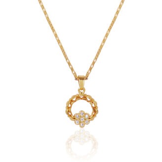 Star Design Chain Pendant – One Gram Gold Plated Baby Pendant for Daily Wear