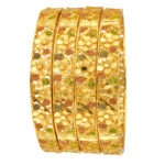 Celestial Shine Gold-Plated Bangles – Celebration Look