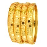 Golden Whisper Bangles – Polished Occasion Wear