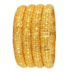 Heirloom Glow Bangles – Bridal Gold-Plated Jewellery
