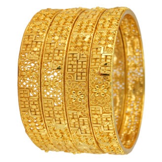 Pure Essence Bangles – Timeless Gold-Plated Design