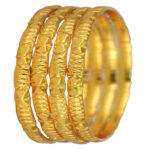 Stylish Gold-Plated Bangles – Lightweight Occasion Wear | Jecy Jewels