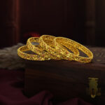 Celestial Shine Gold-Plated Bangles – Celebration Ready