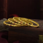 Majestic Glow Gold-Plated Bangles – Timeless Tradition