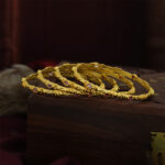 Enchanted Aura Gold-Plated Bangles – Contemporary Glam