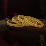 Celebration Spark Gold-Plated Bangles – Festive Radiance