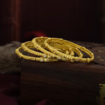 Timeless Lustre Bangles – Gold-Plated Festive Glamour