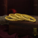 Royal Bloom Bangles – Gold-Plated Festive Elegance