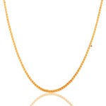 Chic Gold-plated Chain with Pendant – Sleek Silhouette