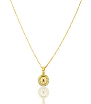 Sleek Daily Wear Gold Chain Pendant – Lightweight Style