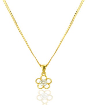 Simple Gold Plated Chain Pendant – Classic Daily Wear