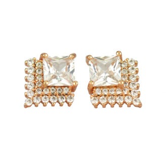 Refined Everyday Rose gold-plated Studs – Office-to-Weekend