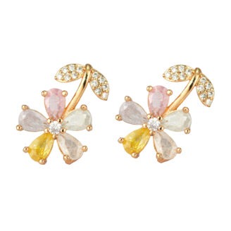 Delicate Everyday Rose gold-plated Studs – Office-to-Weekend