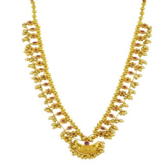 Lustrous Long Gold-plated Necklace – Occasion-Ready