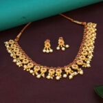 Radiant Gold-Plated Necklace – Festive Ready Design