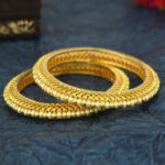 Polished Gold-plated Bangle Set – Festive Ready | Jecy Jewels