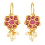 Classic One Gram Gold Plated Occasion Earrings | Jecy Jewels