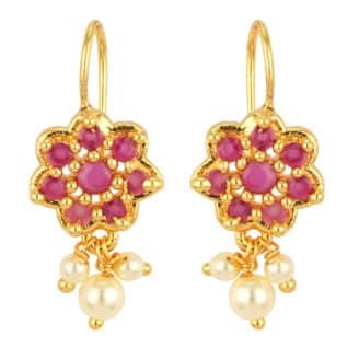 Classic One Gram Gold Plated Occasion Earrings