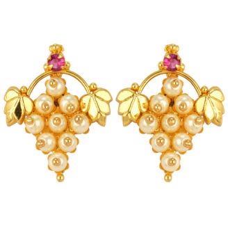 Radiant One Gram Gold Plated Earrings for Women