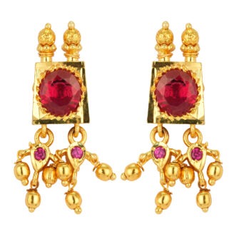 Wedding Style One Gram Gold Plated Earrings