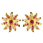 Classic Festive One Gram Gold Earrings