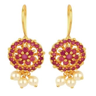 Elegant Designer One Gram Gold Earrings