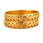 Graceful Radiance Gold-Plated Bangles – Wedding Special | Jecy Jewels