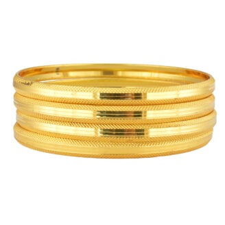 Classic Charm Gold-Plated Bangles – Occasion Ready | Jecy Jewels