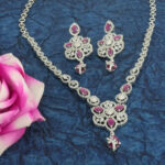 Royal Ruby Rhodium Plated Necklace – Occasional Collection
