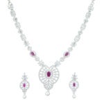 Signature Ruby Rhodium Plated Necklace – Classic Edit | Jecy Jewels