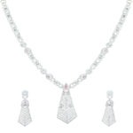 Graceful Mint Pink Rhodium Plated Necklace – Graceful Looks