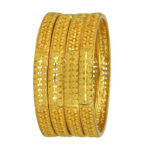 Timeless Glow One Gram Gold Plated Bangles | Jecy Jewels